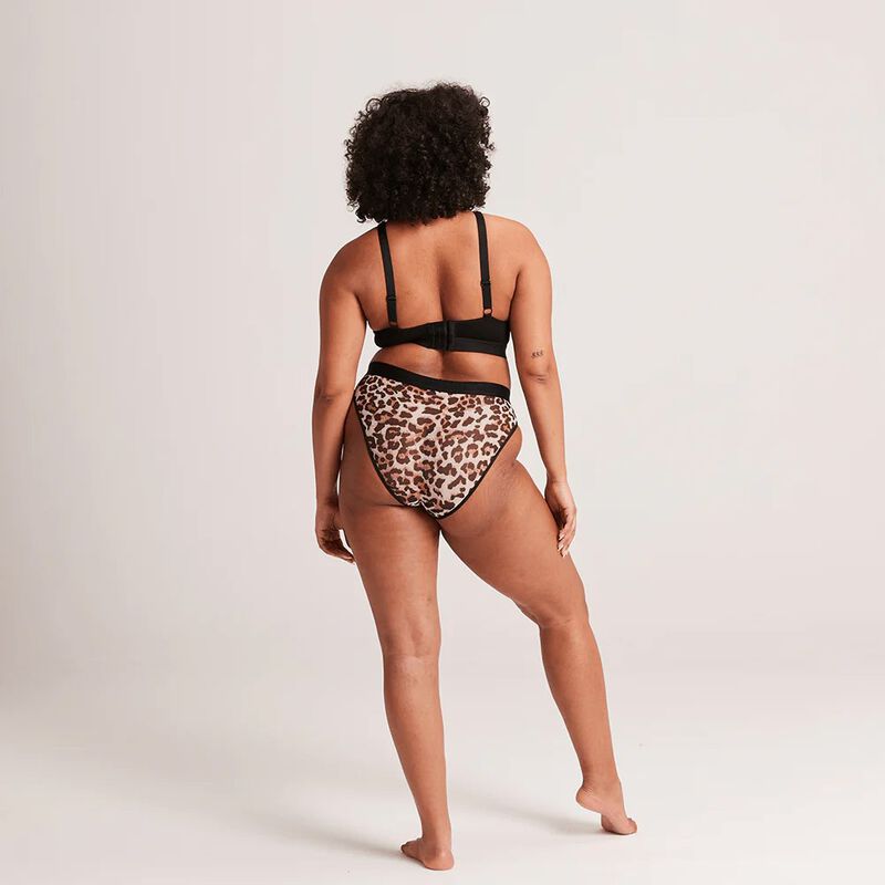 Lemonade Dolls Mesh Fuller Cup Bra Natural Leopard image number 1